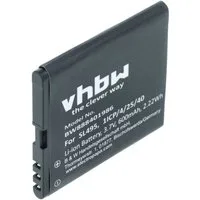 vhbw Akku passend für Bea-fon SL595 Plus, SL595, SL495 Klapphandy / Smartphone-Akku Akku Li-Ion 600 mAh (3,7 V, 1 St), Leistungsfähiger Austausch-Akku für Telefon, Smartphone