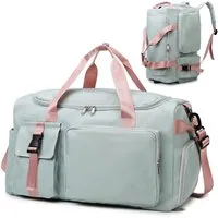 FOUORTUNATE-BEE Sporttasche Damen Herren 42L Reisetasche mit Schuhfach Nassfach Wasserdicht (Trainingstasche mit Rucksack Weekender Schwimmtasche, Fitnesstasche für Reisen, Fitness, Sport)