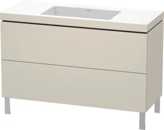 Duravit L-Cube c-bonded Set bodenstehend Taupe 1200x480x698 mm - LC6939N8383 LC6939N8383