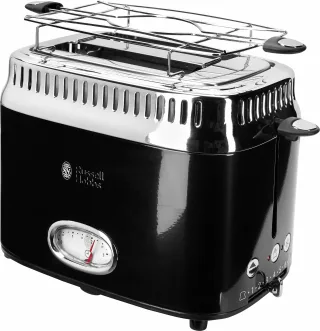 RUSSELL HOBBS Toaster "21681-56" 2 kurze Schlitze 1300 W Retro Classic Noir