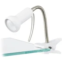 EGLO Klemmleuchte FABIO Klemmspot, exkl. Leuchtmittel E14, mit Klemme, Büro, Ein-/Ausschalter, ohne Leuchtmittel, Leuchtmittel wechselbar, Klemmlampe, Leselampe, Schalter, flexibler Leuchtenhalts, Höhe: 30cm