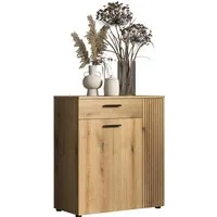 Home affaire Kommode Amrum (1 St), Schuhschrank 2 Türen & 1 Vollauszug Schublade - (B/T/H) 80/36/89 cm