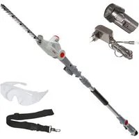 ikra GmbH Teleskop-Heckenschere IATHS 1241, bis 3,50 m Arbeitshöhe, 12 V, Teleskopstiel 1,80–2,35m, Winkelverstellung bis 135°