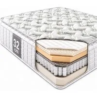Taschenfederkernmatratze ERTEX Matratze H3-7 Zone Aloe Vera Orthopädische Matratze Federkern, Ertex, 32 cm hoch, (1-teilig), Orthopädisch, Aloe Vera Bezug, 7 Zonen Komfort