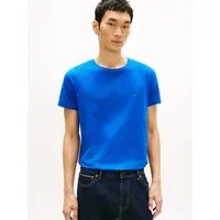 Tommy Hilfiger T-Shirt STRETCH SLIM FIT unifarben, casual, slim fit, Baumwollmix, Rundhals