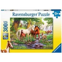Ravensburger Puzzle Ravensburger Kinderpuzzle - 12904 Wildpferde am Fluss -..., 300 Puzzleteile