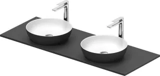 Duravit Sivida SET, Aufsatzbecken 2r.400 B.Aussen: dunkelgrau matt 268016FI00