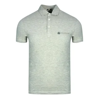 Aquascutum Aldis Crest Block Logo Grau Poloshirt