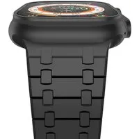 S&T Design Smartwatch-Armband Apple Watch Armband Ultra 2 49mm 45mm 44mm 42mm, Ersatz Solides Edelstahl Gliederarmband für iWatch Armband