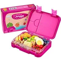 ecosa Lunchbox EO-8172 yummy buddy Kinder Brotdose, Tritan, (Brotdose, 4-tlg), Kinderfreundliche Verriegelung,BPA-Frei,Auslaufsicher,Vesperdose