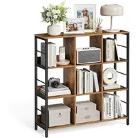 VASAGLE Bücherregal Aufbewahrungsregal, Standregal, Standregal mit 6/8/9 Fächern