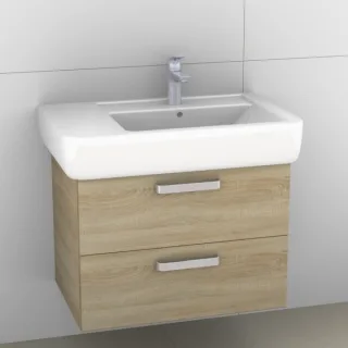 Artiqua 413 Waschtischunterschrank für Renova Plan 122175 Castello Eiche quer NB, 413-WU2L-K18-7136- 413-WU2L-K18-7136-426