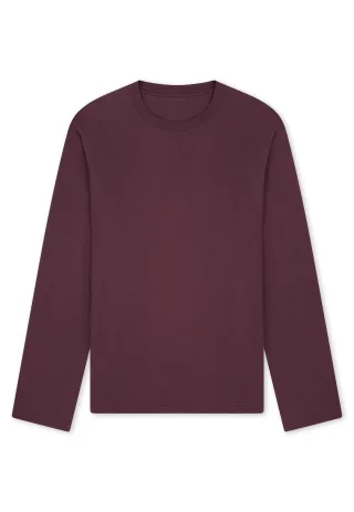 SCHIESSER - Langarmshirt Rundhals kakaobraun - Gr. - 50