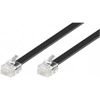 Goobay Goobay RJ12 Anschlußkabel 3m,sw,St/St 50321 Elektro-Kabel