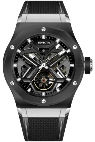 Invicta Celestial 70108 Herrenuhr - Automatikwerk - K9 Glas mit schwarzem Zifferblatt - 45 mm