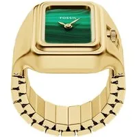 Fossil Quarzuhr RAQUEL WATCH RING ES5448, Armbanduhr, Damenuhr, Edelstahlarmband, analog