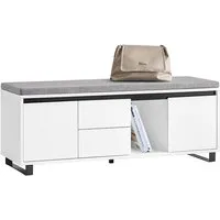 SoBuy Schuhbank FSR176, mit Sitzfläche schuhschrank Schuhregal mit sitzbank