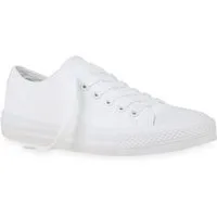 VAN HILL 830999 Sneaker Damen Sneaker Low Basic Turnschuhe Schnürer Freizeitschuhe Bequem