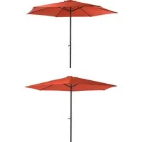 Garden Pleasure Sonnenschirm, Ø 300 cm, terracotta