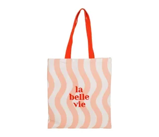 SEMA Design - Shopper mit grafischem Print und Schriftzug pink/rot/orange - Gr. - OS