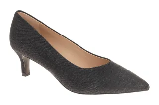 Peter Kaiser 9-72447-44 Damenschuhe Pumps schwarz Textil Leder Gummisohle