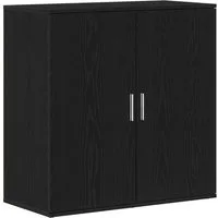 vidaXL Sideboard Sideboard Schwarz Eichen-Optik 79 x 38 x 80 cm Holzwerkstoff (1 St)