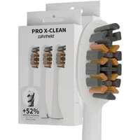 Zahnheld Aufsteckbürsten Ersatzbürsten Pro X-Clean für Schallzahnbürste Gero, im 3er, 6er oder 9er Set, Zahnpflege Set, Wechselköpfe, sanfte Reinigung, plastikfrei verpackt, 6 Stück, weiß