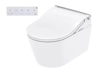 TOTO WASHLET® RW Dusch-WC auto flush silber, mit Fernbedienung, EWATER+, TCF802E2G#NW1 TCF802E2G#NW1