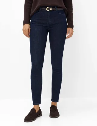 Brax Damen Five-Pocket-Hose Style ANA CLEAN DARK BLUE, denim dunkelblau, Gr. 36L