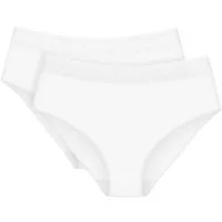 Triumph Midislip Feel of Modal (2er Pack) sehr weich, elastischer Bund mit Spitze, leicht