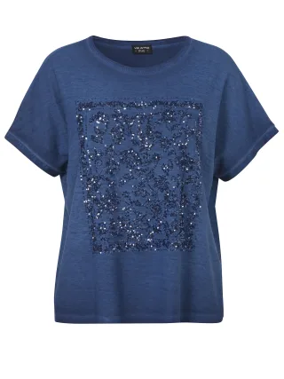 VIA APPIA DUE - T-Shirt Rundhals 1/2 Arm Motiv tinte multicolor - Gr. - 44