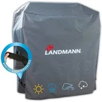 LANDMANN Grillabdeckhaube Wetterschutzhaube 60x96x120cm, wasserdicht, UV-beständig, atmungsaktiv, kältebeständig