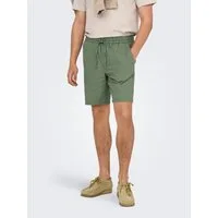 ONLY & SONS Shorts ONSLINUS 0007 COT LIN SHORTS NOOS Baumwolle mit Leinen, normal geschnitten