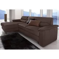sit&more Ecksofa Ascara L-Form, inklusive Boxspring/Federkern-Polsterung, wahlweise mit Bettfunktion