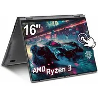 Jumper 2-in-1 Laptop 16 Zoll Touch-Screen AMD Ryzen 16GB RAM 640GB SSD Tablet Notebook (3300u, Intel UHD Graphics, 16 GB, 512 GB SSD, 4-core CPU)
