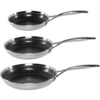 Zwilling Peak Bratpfannenset 3-tlg,(20+24+28) 18/10 Edelstahl
