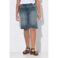 Angel of Style Regular-fit-Jeans Jeans-Bermuda weites Bein High Waist 5-Pocket