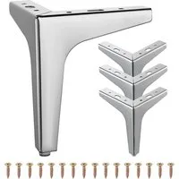 HAUSS SPOLE Möbelfuß Metall-Dreieck-Möbelfüße Möbelbeine, Moderne Sofa-Beine Füße, (Dreieck Höhe 10cm Tischbeine Möbel Füße Fuß, 4-St., Dreieck Belastbar Bis 800 KG Mit Schrauben, 4-St), DIY Ersatz Schrank Sofa Couch Stuhl TV-Schränke Schubladen Nach