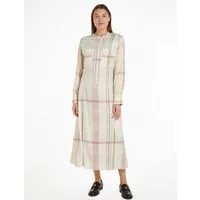 Tommy Hilfiger Blusenkleid RWB CHECK FLUID MIDI DRESS (Global Serie TH WOMEN) im Karodessin