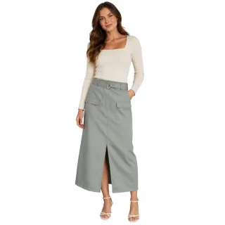 Vero Moda - "Tanne" Bleistiftrock für Damen (Balsam Grün)