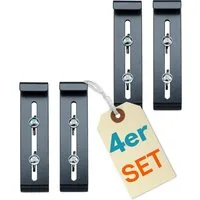GarPet Blumenkastenhalter 4er Set Blumenkasten Halterung Fenster Unsichtbare Anthrazit