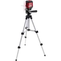 TOOLCRAFT Nivellierkeil Kreuzlinienlaser mit Stativ TO-6425604, inkl. Stativ, selbstnivellierend