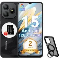 blackview WAVE 9C Android 15 AI Smartphone (6.56 Zoll, 128 GB Speicherplatz, 13 MP Kamera, 13MP, Android 15, fingerprint, OTG)