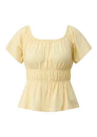 qs - T-Shirt gelb - Gr. - M