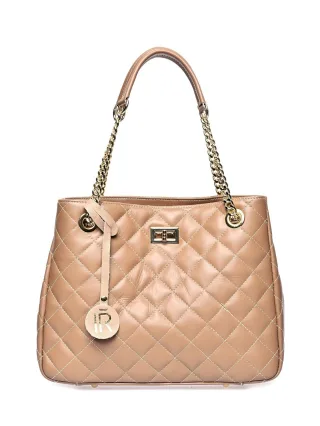 Isabella Rhea Beige Rindsledertasche