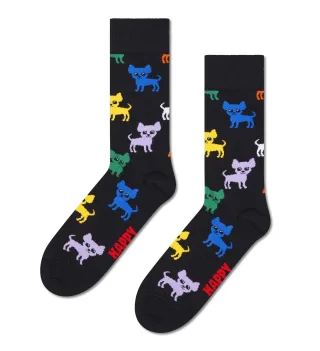 happy socks - Chihuahua Sock Schwarz - Gr. - 38