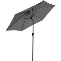 Angel Living Sonnenschirm Gartenschirme aus Polyester Ø 250 cm, Rund, UV-Schutz 50+, PA-Beschichtung,Leicht verstaubar,Abnehmbares Handwaschbares Verdeck