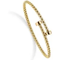 HOPLO Goldarmband Gold Armspange Breite 3,0 mm - 585-14 Karat Gelbgold, Made in Germany