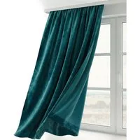 Beautex Verdunkelungsvorhang Samt Vorhang Kräuselband U-Band Gardine Velvet abdunkelnd (1 St), Hakenaufhängung, abdunkelnd, Weicher Samtstoff, lichtmindernd, pflegeleicht, blickdicht