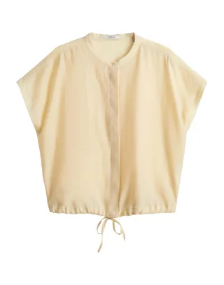 Opus - Bluse mit Tunnelzug - Fadell gelb - Gr. - 38